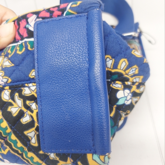 Vera Bradley Blue Romantic Paisley Messenger Women's Bag - Picture 14 of 15